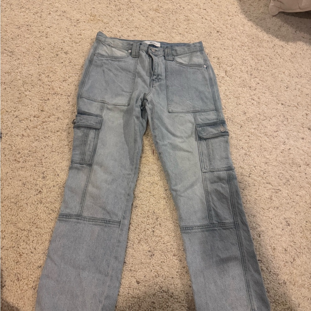 KanCan Straight Leg Cargo Jeans